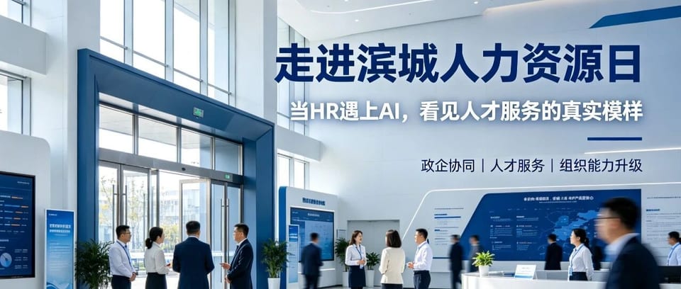 走进滨城人力资源日|当HR遇上AI,看见人才服务的真实模样|公众号文章首图