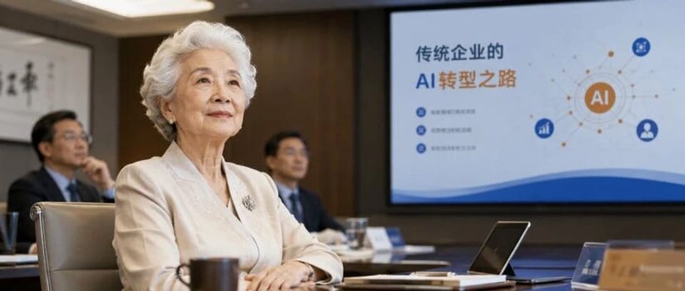 82岁的董事长,让我重新理解了AI变革:它从来与年龄无关|公众号文章首图